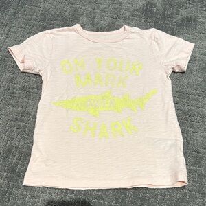 Crewcuts Light Pink Shark Graphic Tee